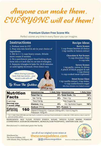 Gluten Free Premium Scone Mix - LIMITED