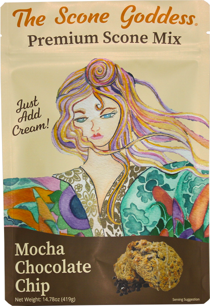 [Wholesale] Case of 6x Mocha Chocolate Chip Premium Scone Mix