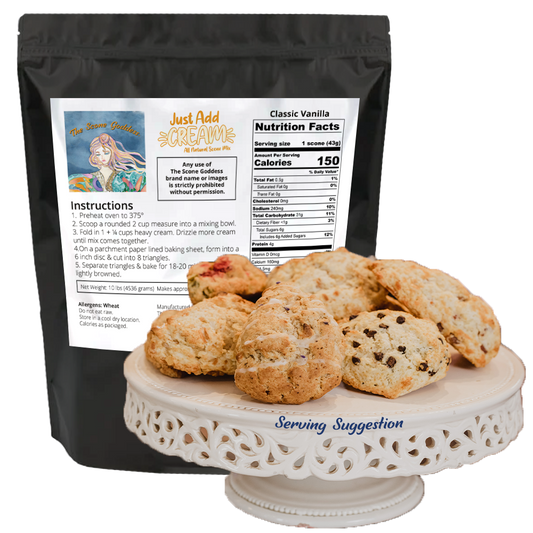 [Wholesale] Just Add Cream - Vanilla Premium Scone Mix - 10lbs